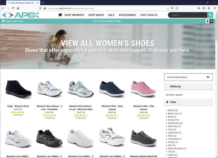 Apex Foot - eCommerce